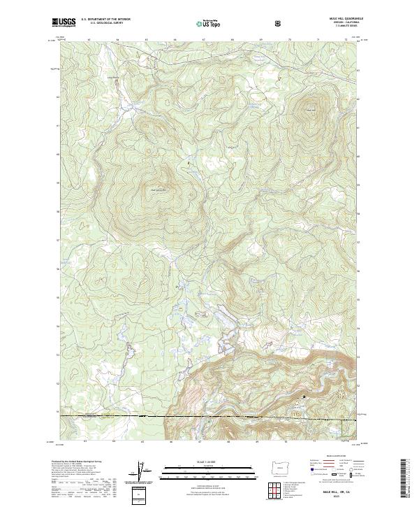 Mule Hill 2023 topographic map thumbnail