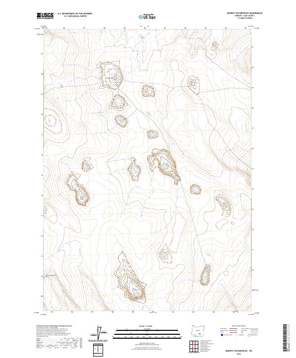 Murphy Waterholes 2023 topographic map thumbnail