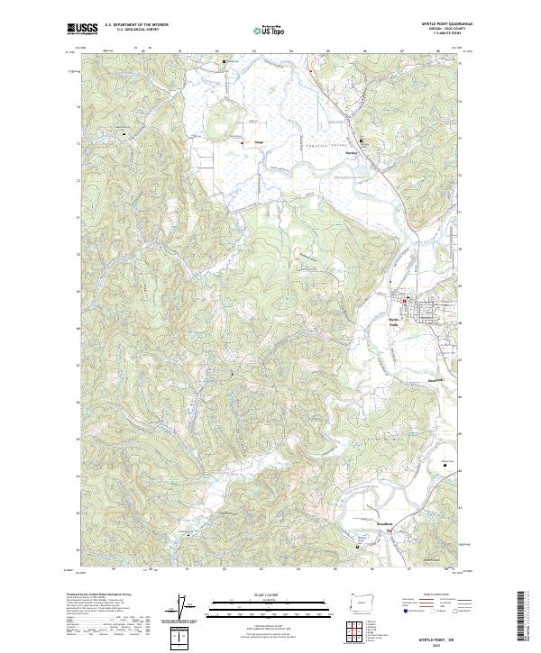 Myrtle Point 2023 topographic map thumbnail