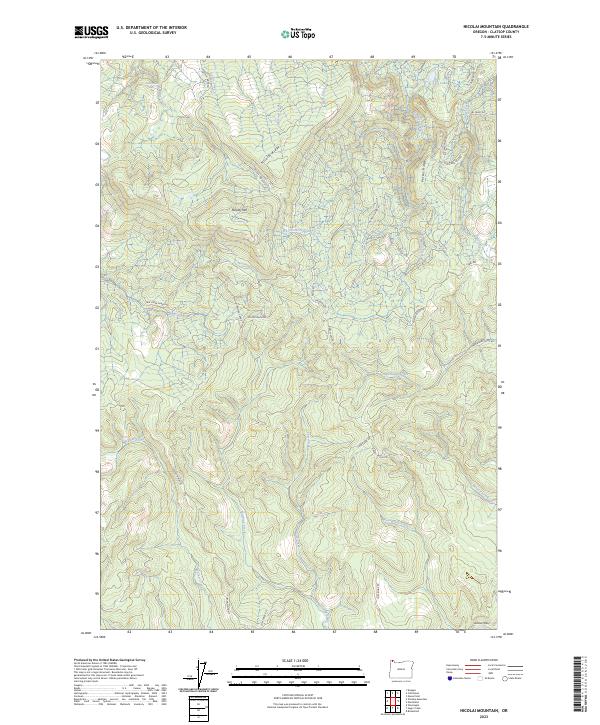 Nicolai Mountain 2023 topographic map thumbnail