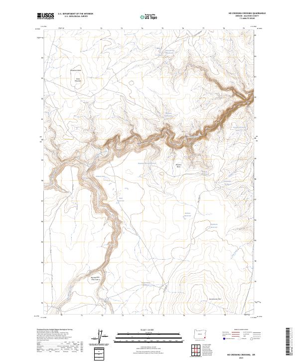No Crossing Crossing 2023 topographic map thumbnail