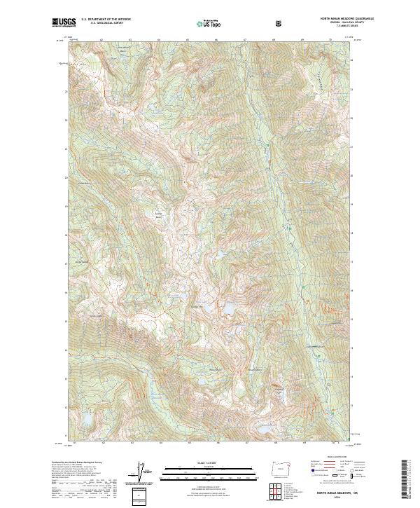 North Minam Meadows 2024 topographic map thumbnail