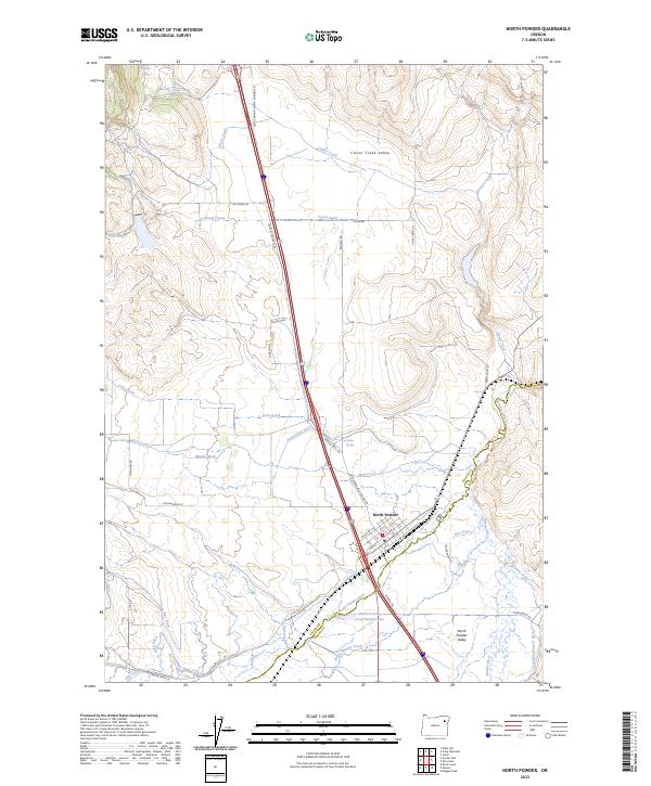 North Powder 2023 topographic map thumbnail