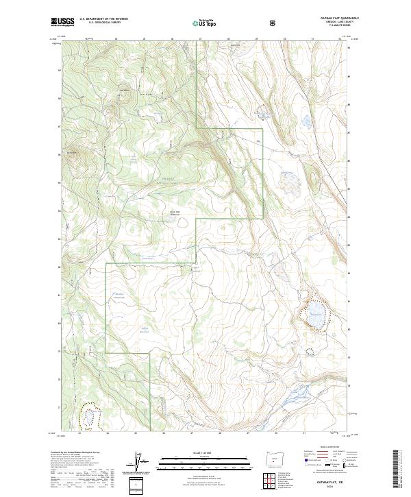 Oatman Flat 2024 topographic map thumbnail