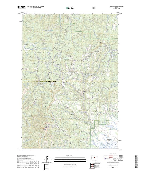 Ochoco Butte 2024 topographic map thumbnail