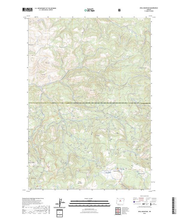 Opal Mountain 2023 topographic map preview