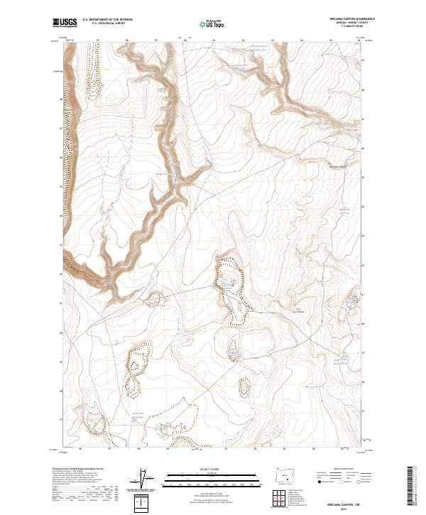 Orejana Canyon 2023 topographic map thumbnail