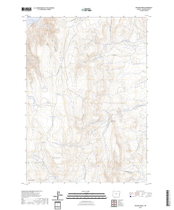 Owyhee Ridge 2023 topographic map thumbnail