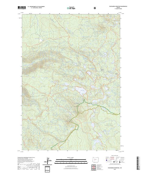 Packsaddle Mountain 2024 topographic map thumbnail