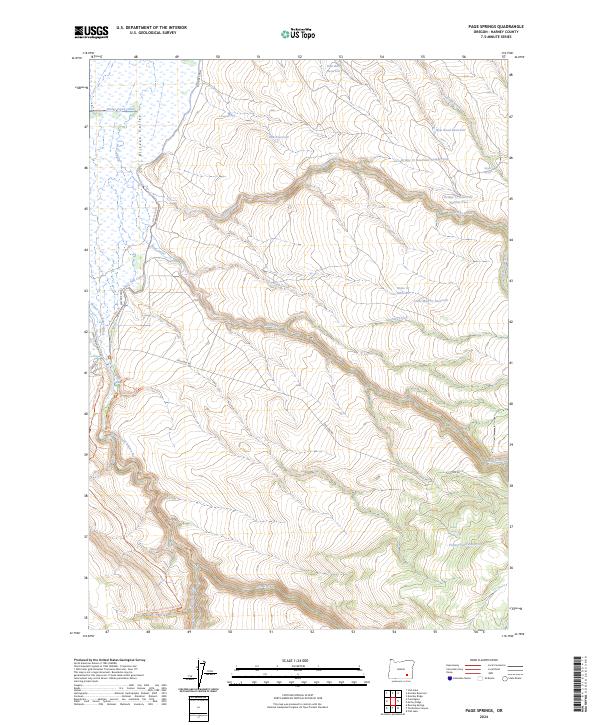 Page Springs 2024 topographic map thumbnail