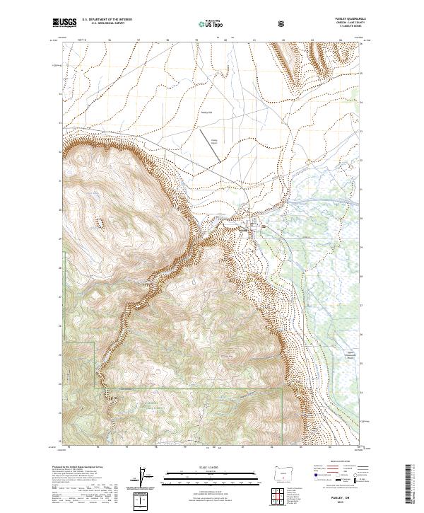 Paisley 2023 topographic map thumbnail