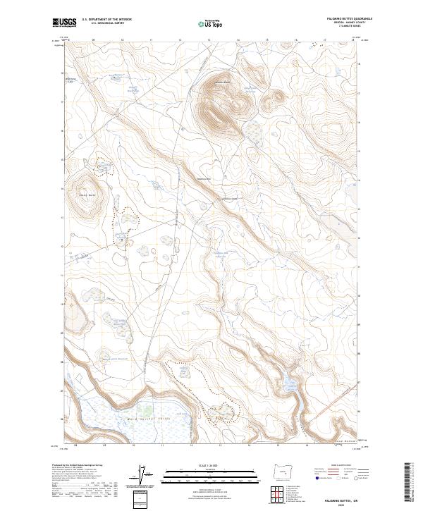 Palomino Buttes 2023 topographic map thumbnail