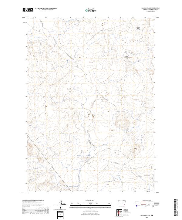 Palomino Lake 2024 topographic map thumbnail