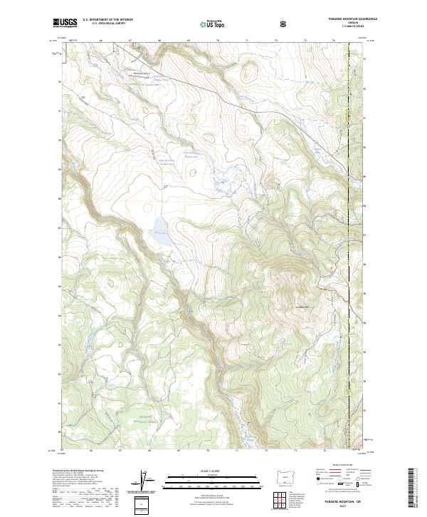 Paradise Mountain 2023 topographic map thumbnail