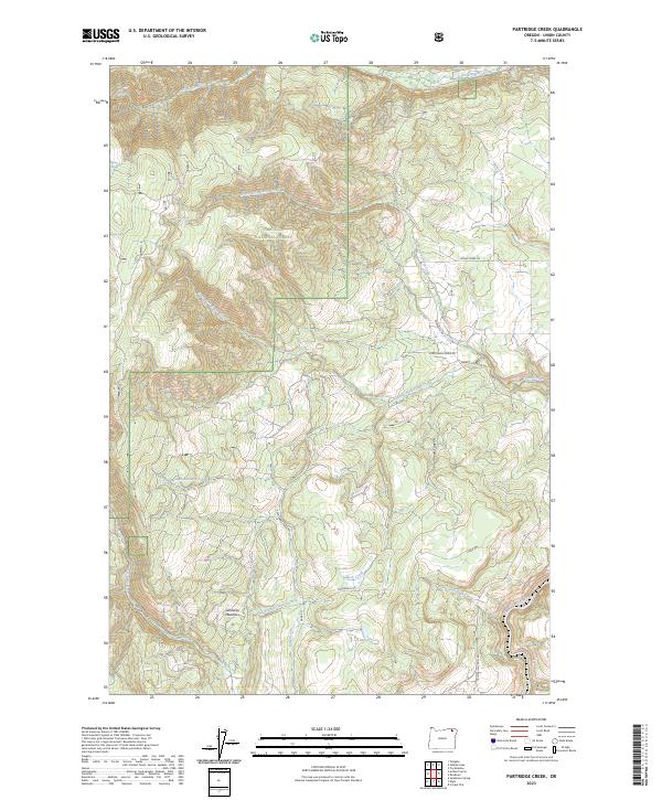 Partridge Creek 2023 topographic map thumbnail