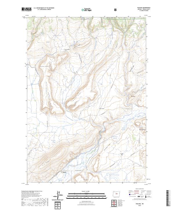 Paulina 2023 topographic map thumbnail