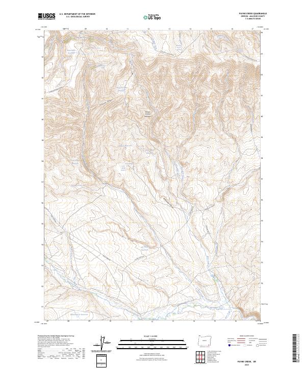 Payne Creek 2023 topographic map thumbnail