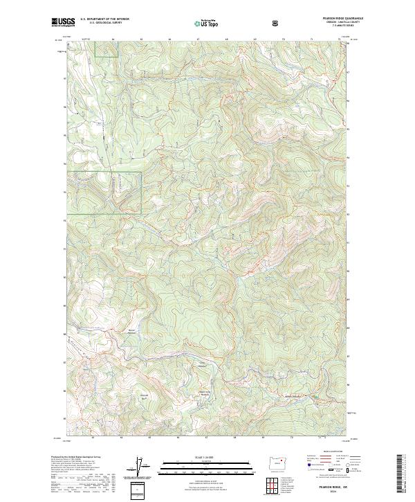 Pearson Ridge 2024 topographic map thumbnail