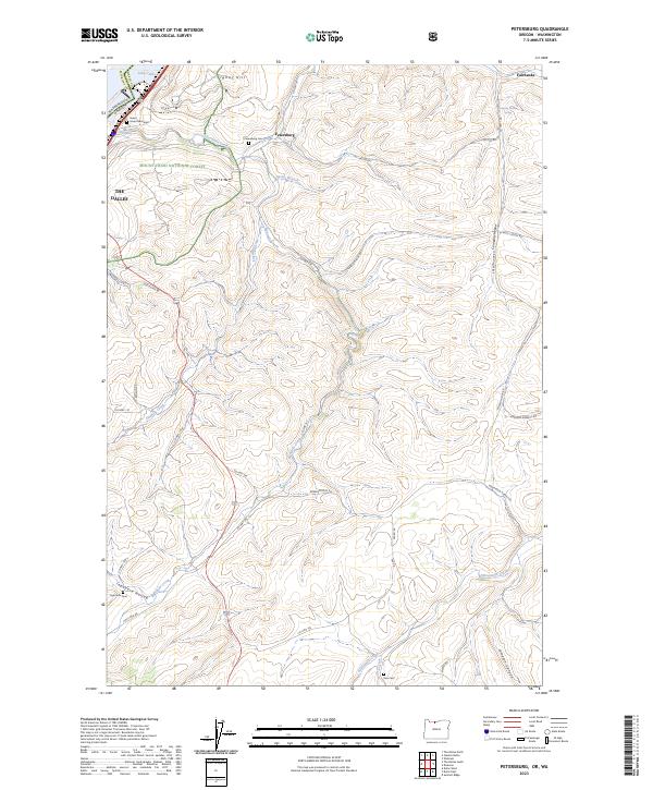 Petersburg 2023 topographic map thumbnail