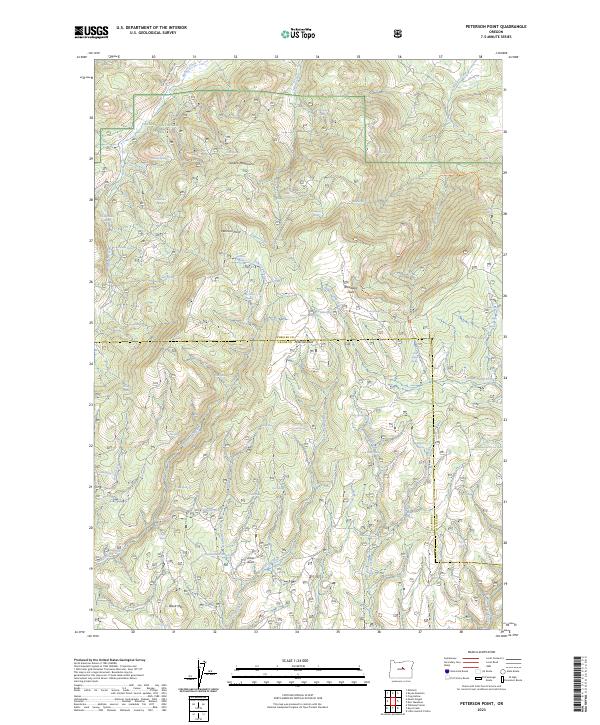 Peterson Point 2023 topographic map thumbnail