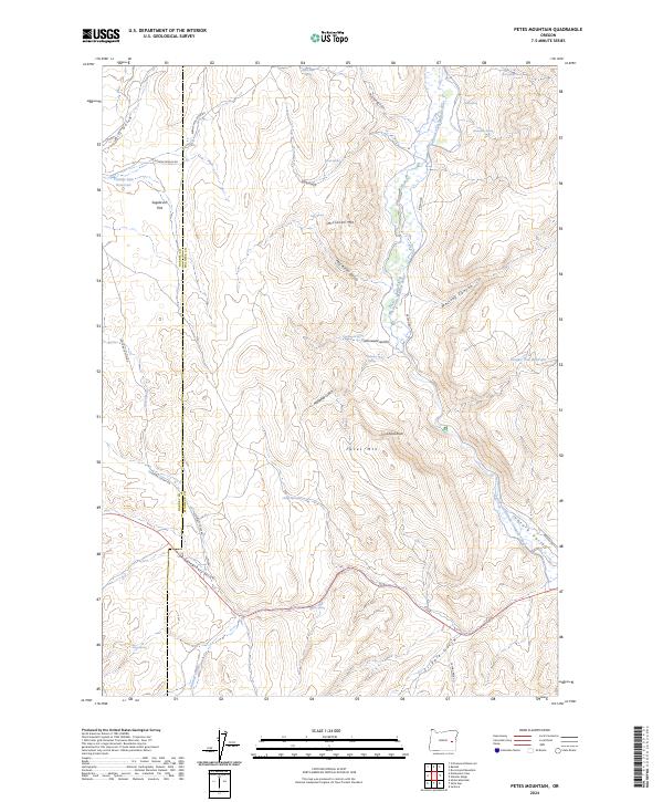 Petes Mountain 2024 topographic map thumbnail