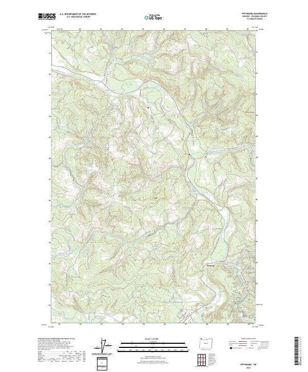 Pittsburg 2023 topographic map thumbnail
