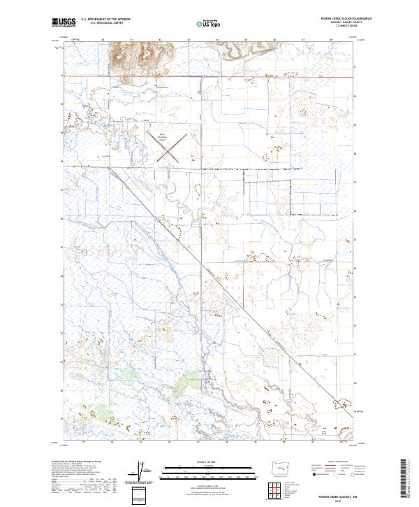 Poison Creek Slough topographic map thumbnail
