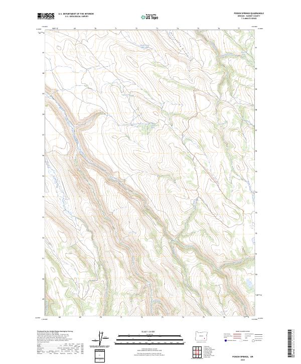 Poison Springs 2023 topographic map thumbnail