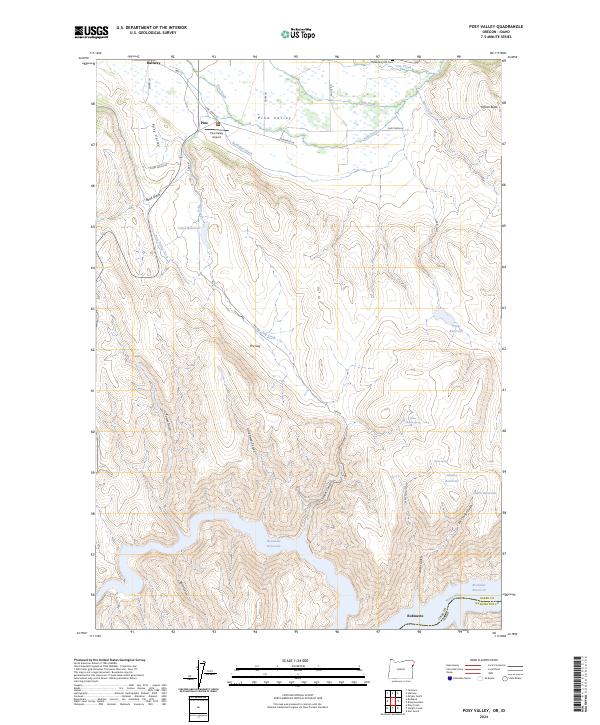 Posy Valley 2024 topographic map thumbnail