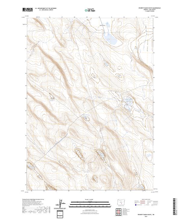 Poverty Basin South 2023 topographic map thumbnail