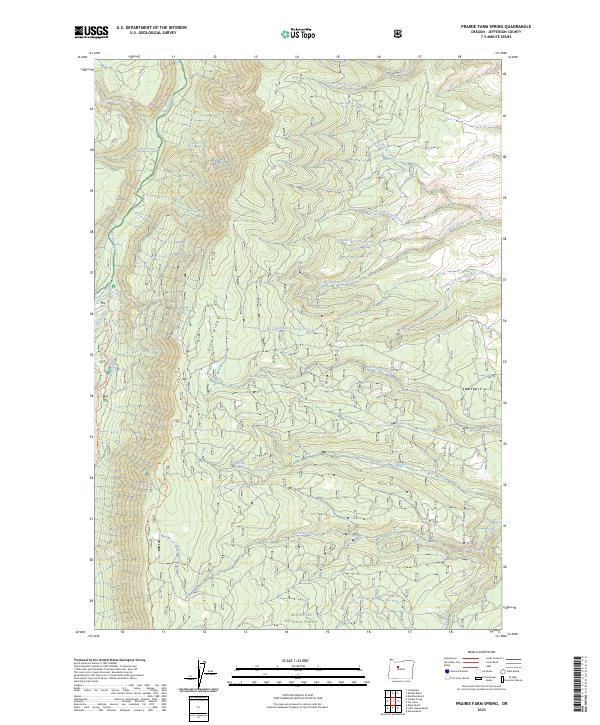 Prairie Farm Spring 2023 topographic map thumbnail