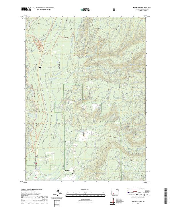 Prospect North 2023 topographic map thumbnail