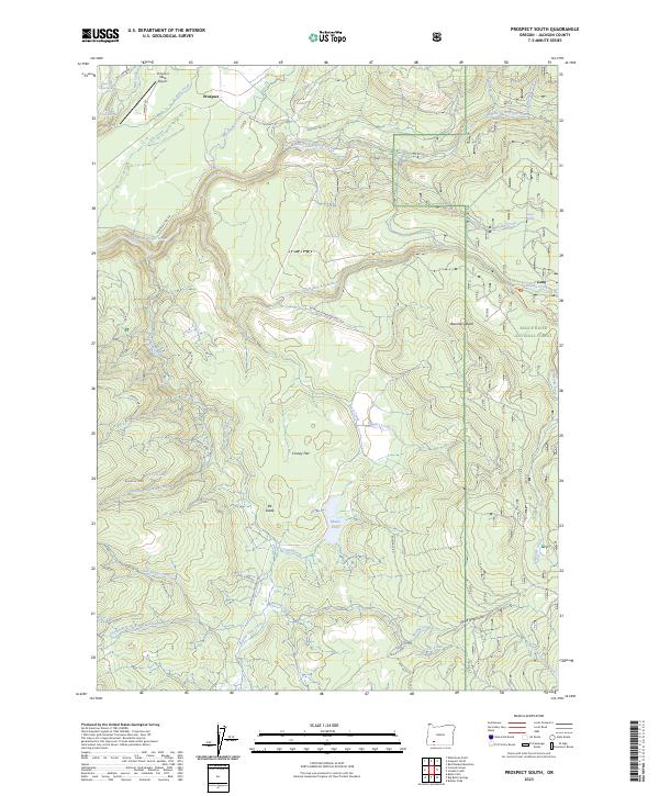 Prospect South 2023 topographic map thumbnail