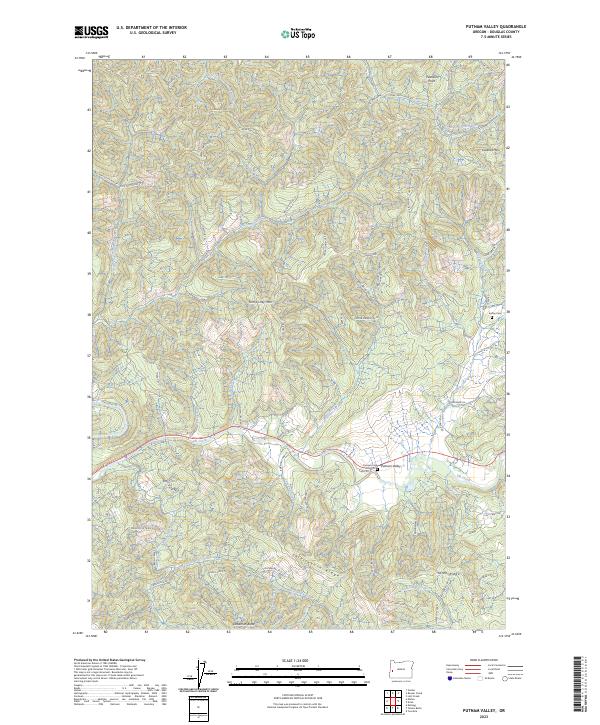 Putnam Valley 2023 topographic map thumbnail