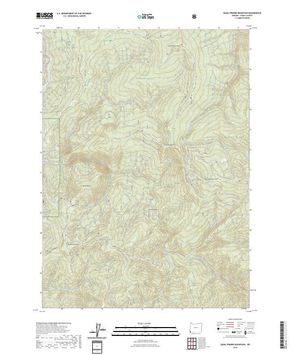 Quail Prairie Mountain 2024 topographic map thumbnail