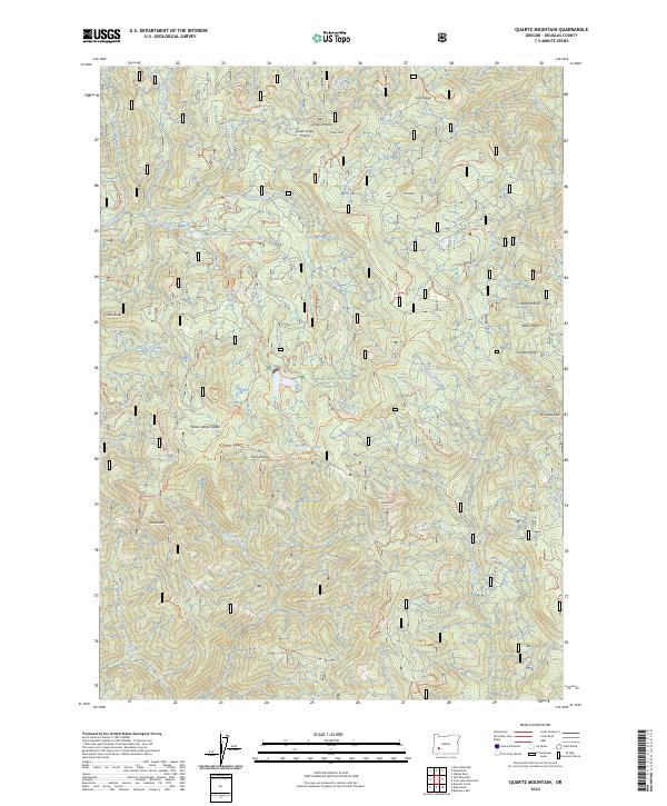 Quartz Mountain 2024 topographic map thumbnail