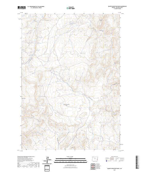 Quartz Mountain Basin topographic map thumbnail
