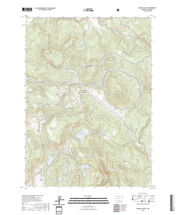 Quartz Valley 2023 topographic map thumbnail