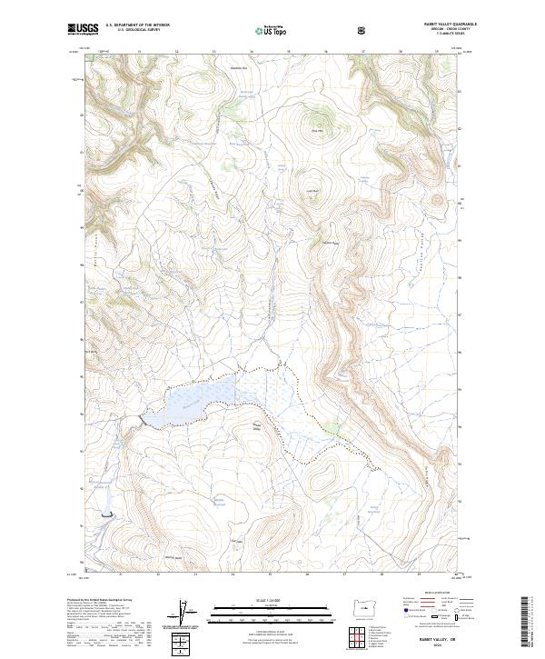 Rabbit Valley 2024 topographic map thumbnail
