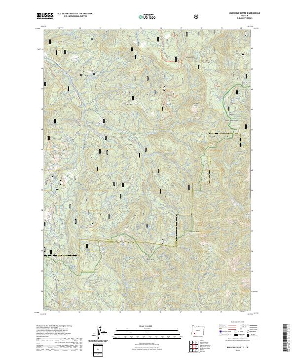 Ragsdale Butte topographic map thumbnail