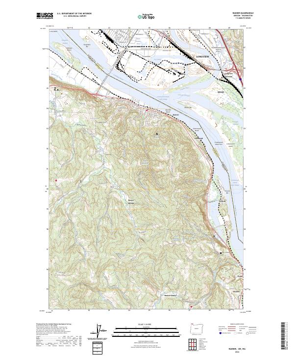 Rainier 2024 topographic map thumbnail