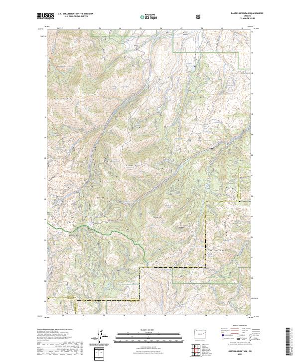 Rastus Mountain 2023 topographic map thumbnail
