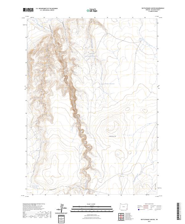 Rattlesnake Canyon topographic map thumbnail