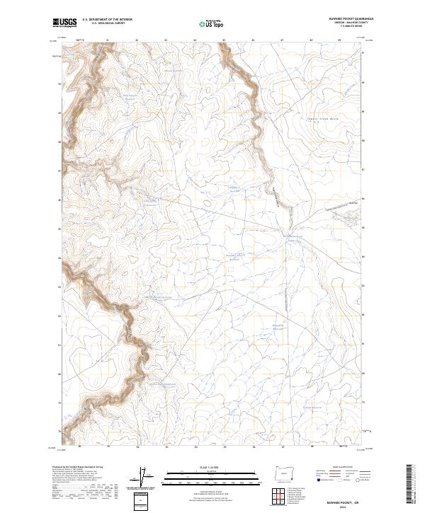 Rawhide Pocket 2024 topographic map thumbnail