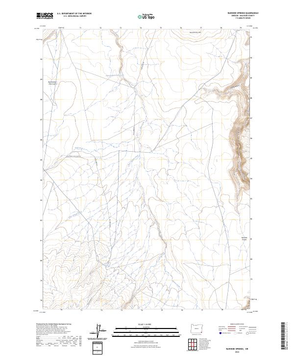 Rawhide Springs topographic map thumbnail