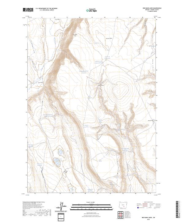 Red Bank Lakes topographic map thumbnail