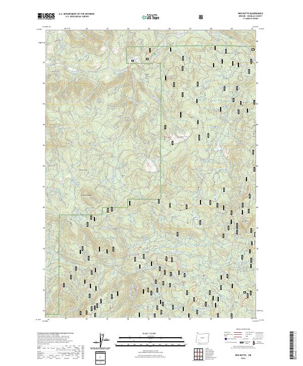 Red Butte topographic map thumbnail