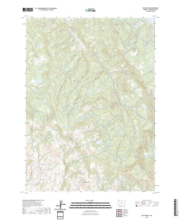 Rio Canyon 2023 topographic map thumbnail