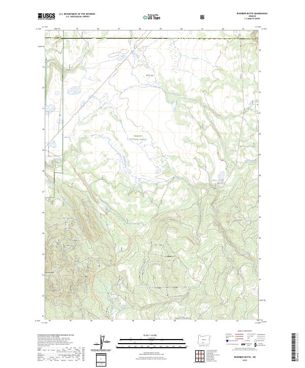 Riverbed Butte 2023 topographic map thumbnail