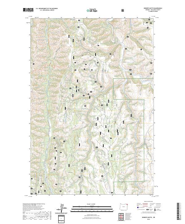 Roberts Butte topographic map thumbnail
